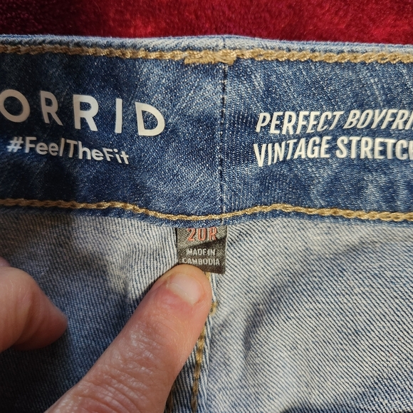 Torrid Blue Distressed Jeans - Picture 5 of 9